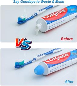 img 3 attached to 🦷 Efficient 6 Pack Toothpaste Cap: Tnvee Self Closing Toothpaste Squeezer Dispenser for Hygienic, Mess-free Bathroom Use by Kids and Adults