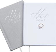 💍 fluytco wedding vow book keepsakes - his & hers linen hardcover set + bonus wedding day cards logo