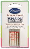 🧵 superior threads topstitch sewing and quilting needles assortment set - #70/10, 80/12, #100/16 x 1 needle each, #90/14 x 2 needles each - total 5 needles per pack logo