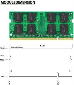 img 3 attached to 💻 DUOMEIQI 2GB DDR2 667MHz SODIMM Non-ECC Unbuffered Notebook Memory Laptop RAM Module