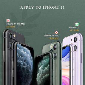 img 3 attached to 📸 Премиум [2+3 Набор] UniqueMe Совместимые с iPhone 11 6,1-дюймовые защитные стекла для камеры и экрана - закаленное стекло, HD-четкость, без пузырей, легкая установка.