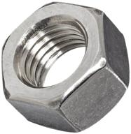 🔩 pack of 10 316 stainless steel hex nuts - asme b18.2.2, 5/8"-11 thread size, 15/16" width, 35/64" thick, plain finish logo