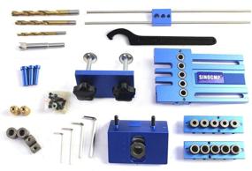 img 3 attached to 🛠️ SINOCMP Doweling Jig Kit: Precision Woodworking with 5 Drilling Sleeves (6/8/10mm), Blue Aluminum Alloy, 5-Year Warranty & Install Instructions on Youtube