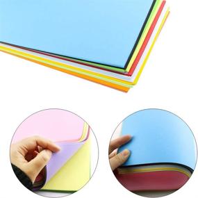 img 1 attached to 📒 Hslife 120 Pack Colored Paper: Vibrant A4 Copy Paper for DIY Art & Crafts