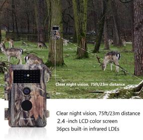 img 1 attached to 🦌 Обновление 2021 года: 2 камеры для охоты на диких оленей Game Trail - 24 МП полное HD, ночное видение, активация по движению, водонепроницаемые - отличное соотношение цены и качества!