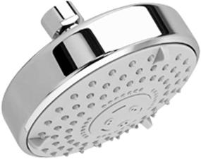 img 1 attached to 🚿 American Standard 1660.650.002 3-Function Rain Showerhead: Easy Clean, Adjustable, Polished Chrome, 4-3/4-Inch Diameter