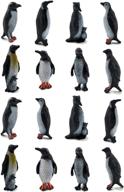 orzizro plastic penguin figurines children logo