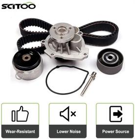 img 3 attached to 🔧 Scitoo Timing Belt Water Pump Kit - Fits Pontiac G3 Wave, Saturn Astra, Suzuki Swift+, Chevrolet Aveo, Cruze, Sonic, Aveo5 - 4Cyl 1.6L 1.8L (2008-2014)