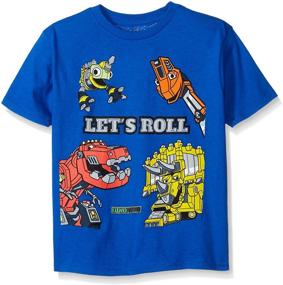 img 1 attached to Boys' Dinotrux Little Sleeve T-Shirt: Stylish Silver Clothing for Tops, Tees & Shirts