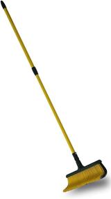 img 1 attached to 🧹 Claw Broom: Effortless Raking and Sweeping with Easy Push and Pull Design | Adjustable Handle 38" - 62" | Curve Claw Bristles | Swiftly Removes Dust, Leaves, and Light Snow