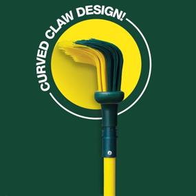 img 3 attached to 🧹 Claw Broom: Effortless Raking and Sweeping with Easy Push and Pull Design | Adjustable Handle 38" - 62" | Curve Claw Bristles | Swiftly Removes Dust, Leaves, and Light Snow