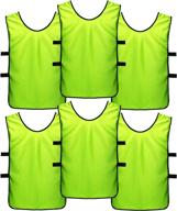 ⚽ sportsrepublik soccer pennies - scrimmage vests for kids, youth, and adults (6-pack) логотип