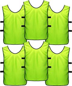 img 4 attached to ⚽ SportsRepublik Soccer Pennies - Scrimmage Vests for Kids, Youth, and Adults (6-Pack)