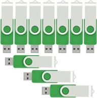 💚 набор из 10 usb-флеш-накопителей vicfun 8gb usb 2.0 - зеленый флеш-накопитель pen drive логотип