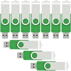 img 3 attached to 💚 Набор из 10 USB-флеш-накопителей VICFUN 8GB USB 2.0 - Зеленый флеш-накопитель Pen Drive