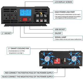 img 3 attached to 🔌 SL Euthtion 3000W Pure Sine Wave Power Inverter: LCD Display, USB Port, Wireless Remote, Solar, Outdoor