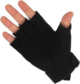 img 3 attached to 🧤 TiRain Military Half Finger Fingerless Tactical Gloves for Airsoft, Hunting, Riding, Cycling - Outdoor Sports, Athletics, Biking Fingerless Gloves