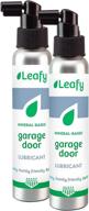 2-pack of 4oz mineral-based leafy garage door lubricant - earth-friendly solution for home and family logo