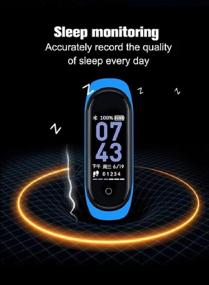 img 3 attached to 🤖 M4 Pro Smart Band Thermometer: Ultimate Fitness Tracker with Heart Rate, Blood Pressure Monitoring & Smartphone Compatibility