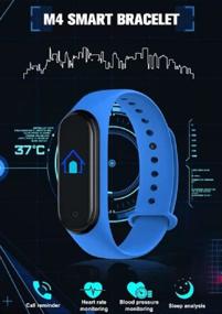 img 2 attached to 🤖 M4 Pro Smart Band Thermometer: Ultimate Fitness Tracker with Heart Rate, Blood Pressure Monitoring & Smartphone Compatibility