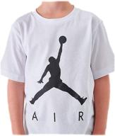 👕 nike air jordan boys’ jumpman t-shirt: white/black, x-large – the perfect athletic apparel for young boys logo