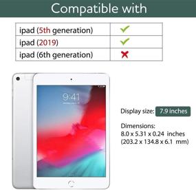 img 3 attached to 📱 Green SURITCH iPad Mini 4/Mini 5 Case with Screen Protector, Pencil Holder, Trifold Stand, Auto Wake/Sleep - Full Body Protective Smart Cover for Apple iPad Mini 4/5 7.9 Inch