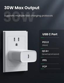 img 3 attached to UGREEN 30W USB C Wall Charger - Fast PD Charger USB-C Power Adapter for MacBook Air, iPhone 13/13 Mini/13 Pro/13 Pro Max/12, Galaxy S21/S21+, iPad Mini/Pro, Pixel, Airpods & More