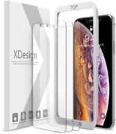 📱 прозрачная стеклянная защитная пленка premium xdesign для iphone 11 pro max/xs max (3 шт.) - точное касание, максимальная защита и простая установка [совместима с большинством чехлов] логотип