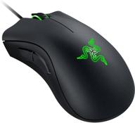 🖱️ high precision gaming: razer deathadder essential mouse - 6400 dpi optical sensor - 5 programmable buttons - mechanical switches - rubber side grips - classic black logo