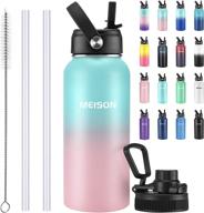 insulated water bottle straw stainless outdoor recreation logo