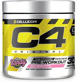 img 4 attached to 💪 C4 Original Juicy Candy Burst Pre Workout Powder - Sugar-Free Energy Supplement for Men & Women with 150mg Caffeine, Beta Alanine, and Creatine - 30 Servings