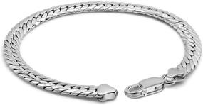img 4 attached to 🏻 Sterling Silver Fashion Bracelet for Boys' Jewelry