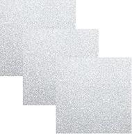 💎 siser easypsv glitter permanent craft vinyl 12x12 sheets 3 pack | diamond silver logo