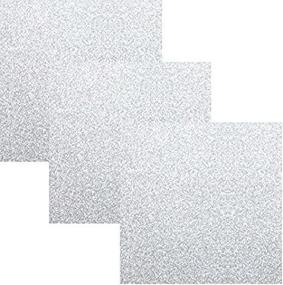 img 4 attached to 💎 Siser EasyPSV Glitter Permanent Craft Vinyl 12x12 Sheets 3 Pack | Diamond Silver