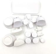 high-quality sony ps4 button controller repair kit - white replacement full button l1 r1 l2 r2 triggers for playstation 4 pro slim jds-040 controller логотип