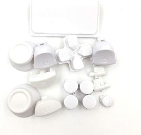 img 3 attached to High-quality Sony PS4 Button Controller Repair Kit - White Replacement Full Button L1 R1 L2 R2 Triggers for Playstation 4 Pro Slim JDS-040 Controller