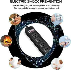 img 1 attached to Weatherproof Waterproof Protector Electric Protection Power Strips & Surge Protectors