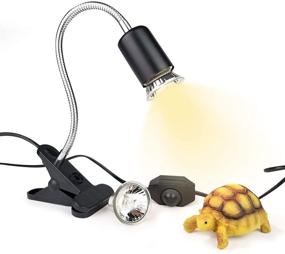 img 4 attached to 🐢 High-Quality Heat Lamp for Reptiles Turtle - Adjustable 25W/50W UVB UVA Bulb with Heat Switch, 360° Angle Adjustability & Secure Clips - Perfect for Reptiles Aquarium/Tank