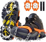 🥾 dream28 crampons ice cleats: the ultimate 28-spiked stainless steel solution for hiking boots, shoes, and outdoor winter activities - unmatched anti-slip protection for men and women in trekking, jogging, mountaineering, fishing, and more! logo