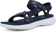 semary u720slx027 navy women's athletic beach shoes with anti-skidding comfort logo