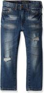 stylish lucky brand 5 pocket skinny jeans for boys' clothing logo