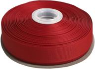 🎀 duoqu 7/8" wide grosgrain ribbon – 25 yard roll, multiple colors (red) logo