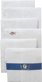 img 2 attached to Handkerchiefs Cotton S4S Daily Hankies Men's Accessories for Handkerchiefs