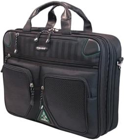 img 4 attached to 👜 Mobile Edge ScanFast Checkpoint & Eco Friendly Laptop Briefcase 16" PC, 17" Mac - Ideal for Men, Women, Business Travel & Students - Black MESFBC2.0