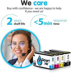 img 1 attached to 🖨️ Smart Ink Compatible Ink Cartridge Replacement for HP 952 XL 952XL - 4 Combo Pack for OfficeJet Pro 8710 8720 8740 8715 8210 7740 7720 8700 8730 8725 (Black, Cyan, Magenta, Yellow)