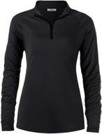 🏕️ cestyle women's lightweight pullover for outdoor hiking & workout - upf 50+ long sleeve 1/4 zip tops logo