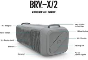 img 3 attached to 🔊 Braven BRV-X/2 - Waterproof Wireless Bluetooth Speaker with USB - Rugged Portable