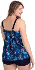 img 3 attached to PERONA Control Tankini Swimsuit - Women's Swimwear & Cover Ups