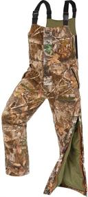 img 1 attached to 🔥 Stay Warm and Stealthy with the ArcticShield Heat Echo Sherpa Bib in Realtree Edge