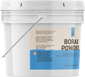 img 3 attached to 🧼 Borax Powder (1 Gallon) - Versatile Cleaning Agent & Laundry Enhancer, Odor Eliminator & Stain Remover in Resealable Bucket